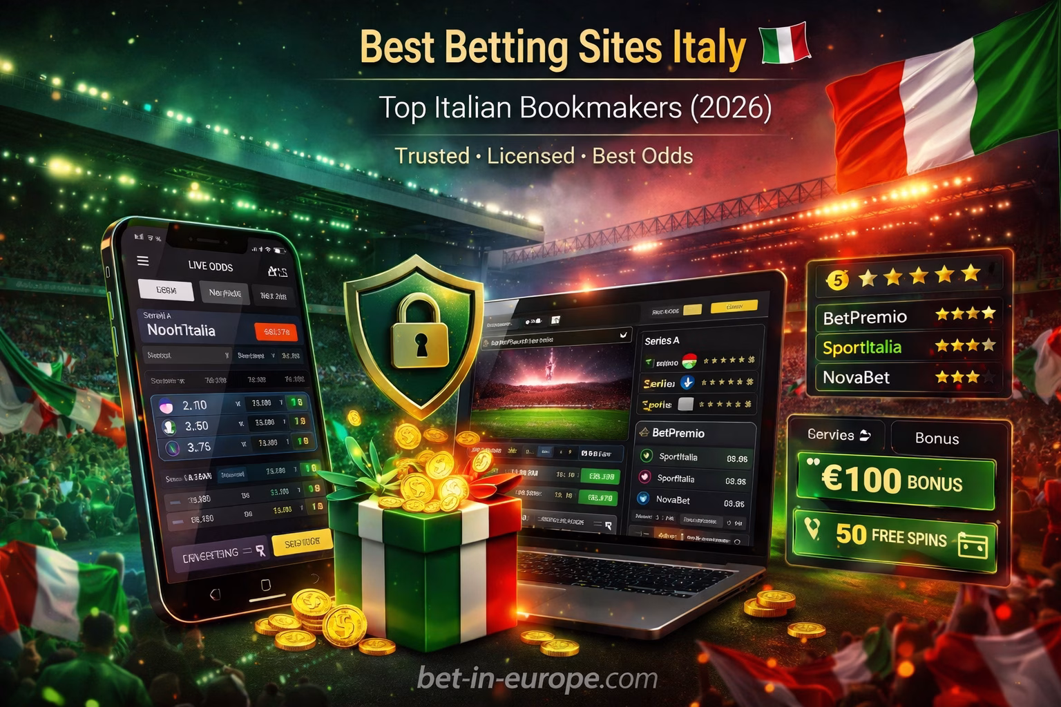 Best Betting Sites Italy (Top Italian Bookmakers 2026)