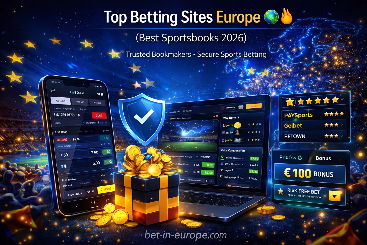 Top Betting Sites Europe (Best Sportsbooks 2026)