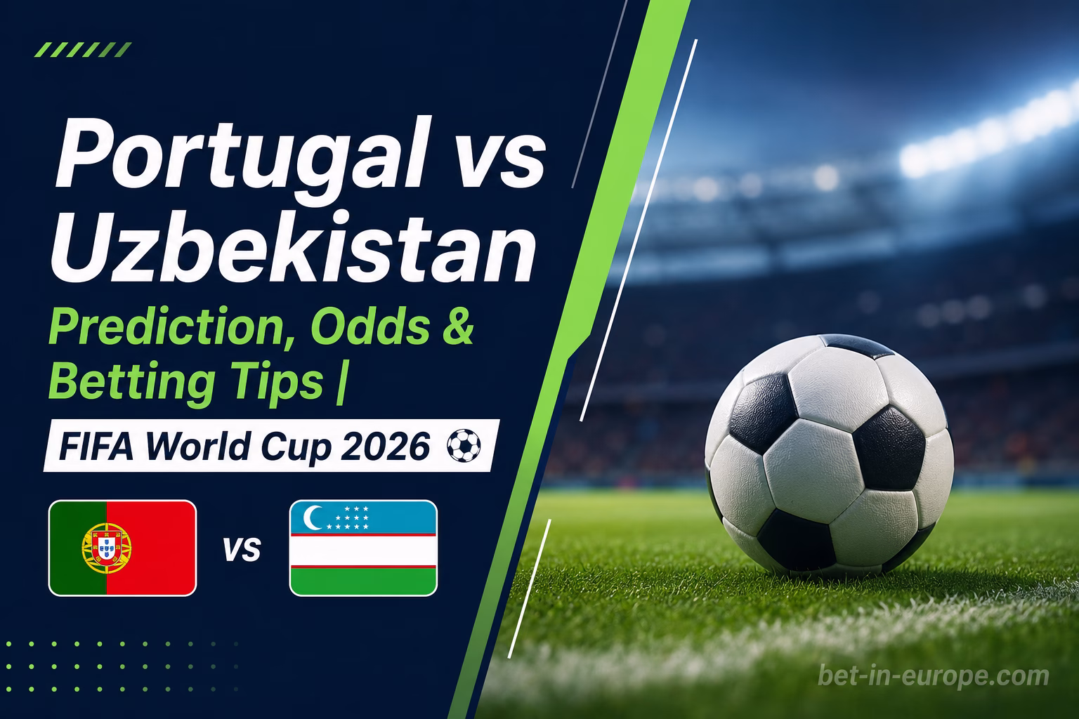 🇵🇹 Portugal vs Uzbekistan Prediction, Odds & Best Bets | World Cup 2026